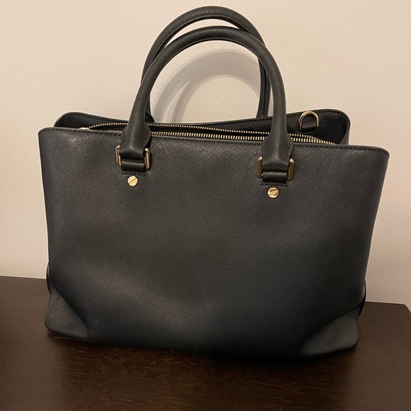 Michael Kors Black Saffiano Satchel - Picture 2 of 7